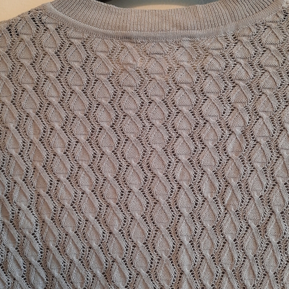 Aritzia Wilfred Crochet Lightweight Cardigan in Grey - Picture 9 of 9